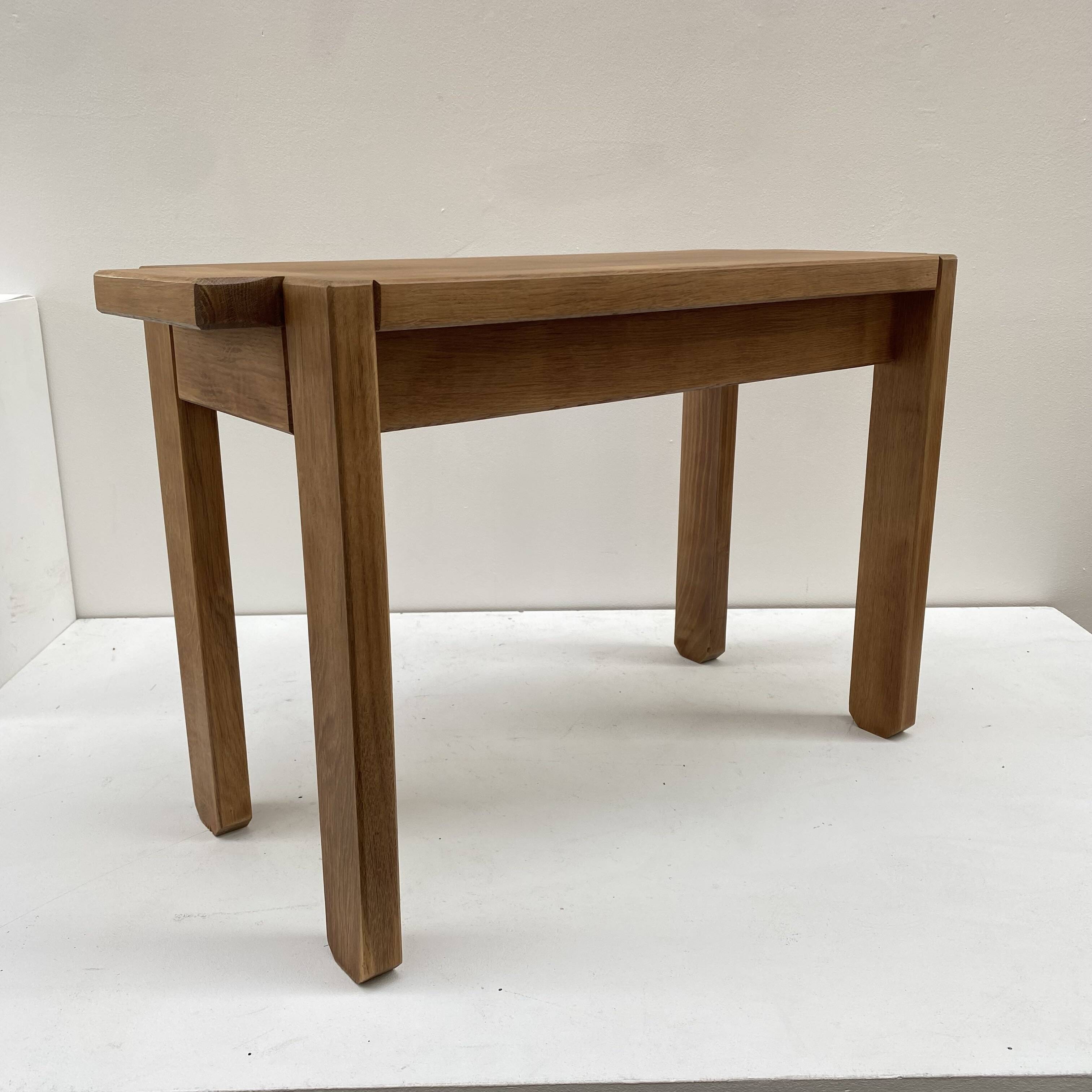 Petit banc en chêne de style art déco