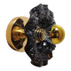 Black and gold Murano flower wall light