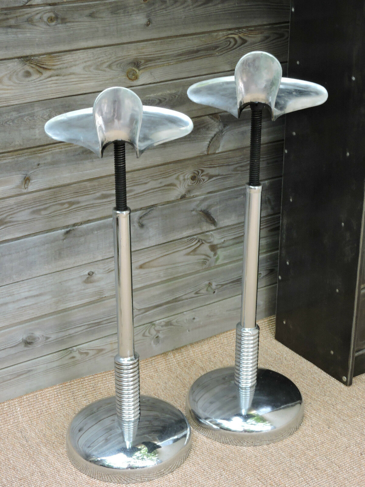 Pair of dentist stools spring vintage design