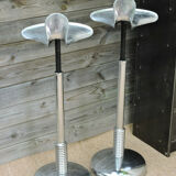 Pair of dentist stools spring vintage design