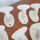 White porcelain hooks