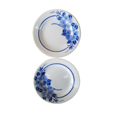 Set of 2 plates Moulin des Loups model Eglantine