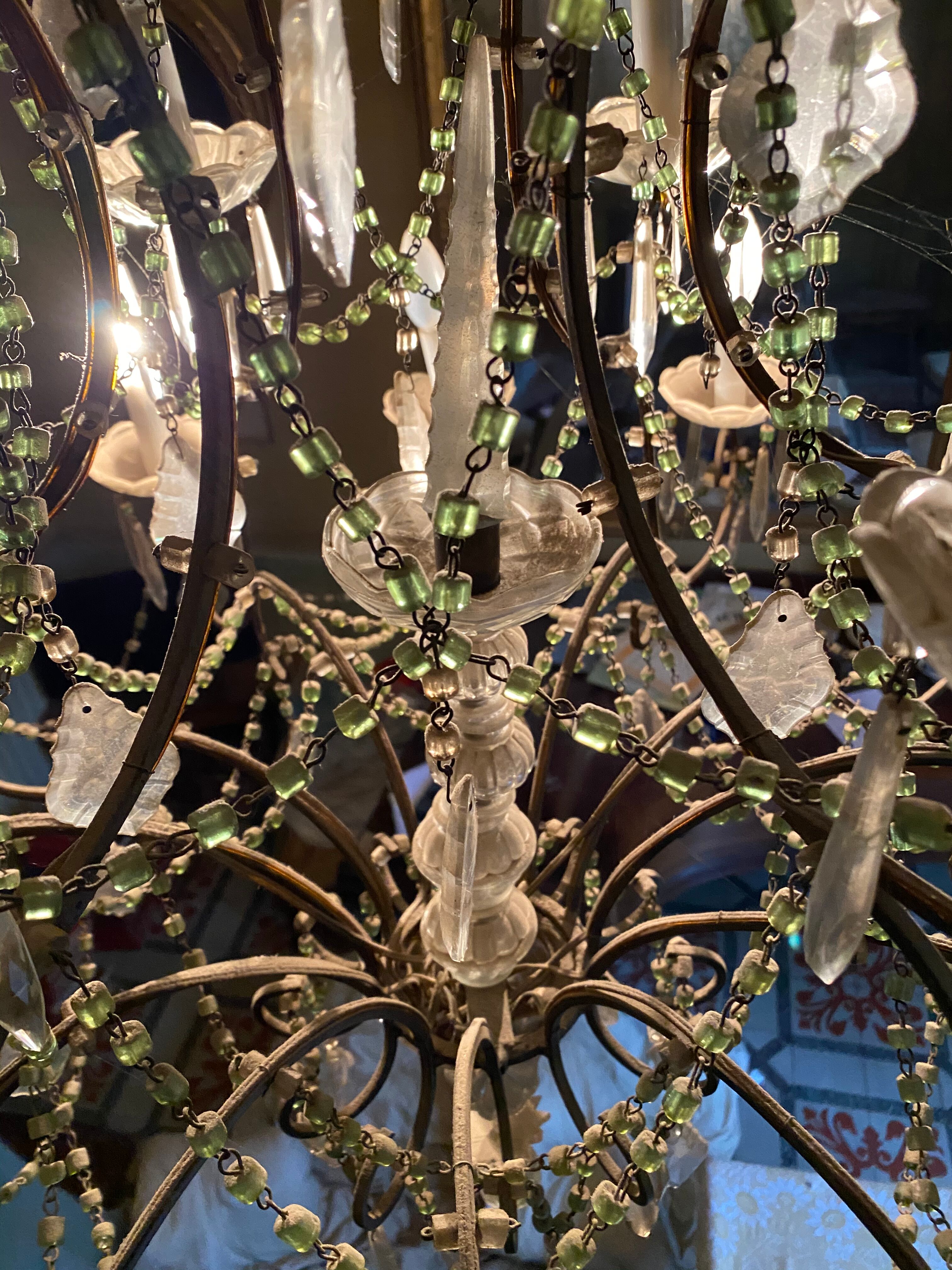 Stamp chandelier 18 fires 1900