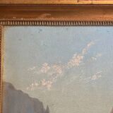 HSP painting "Animated mountain landscape" signed G. Munsch 1875