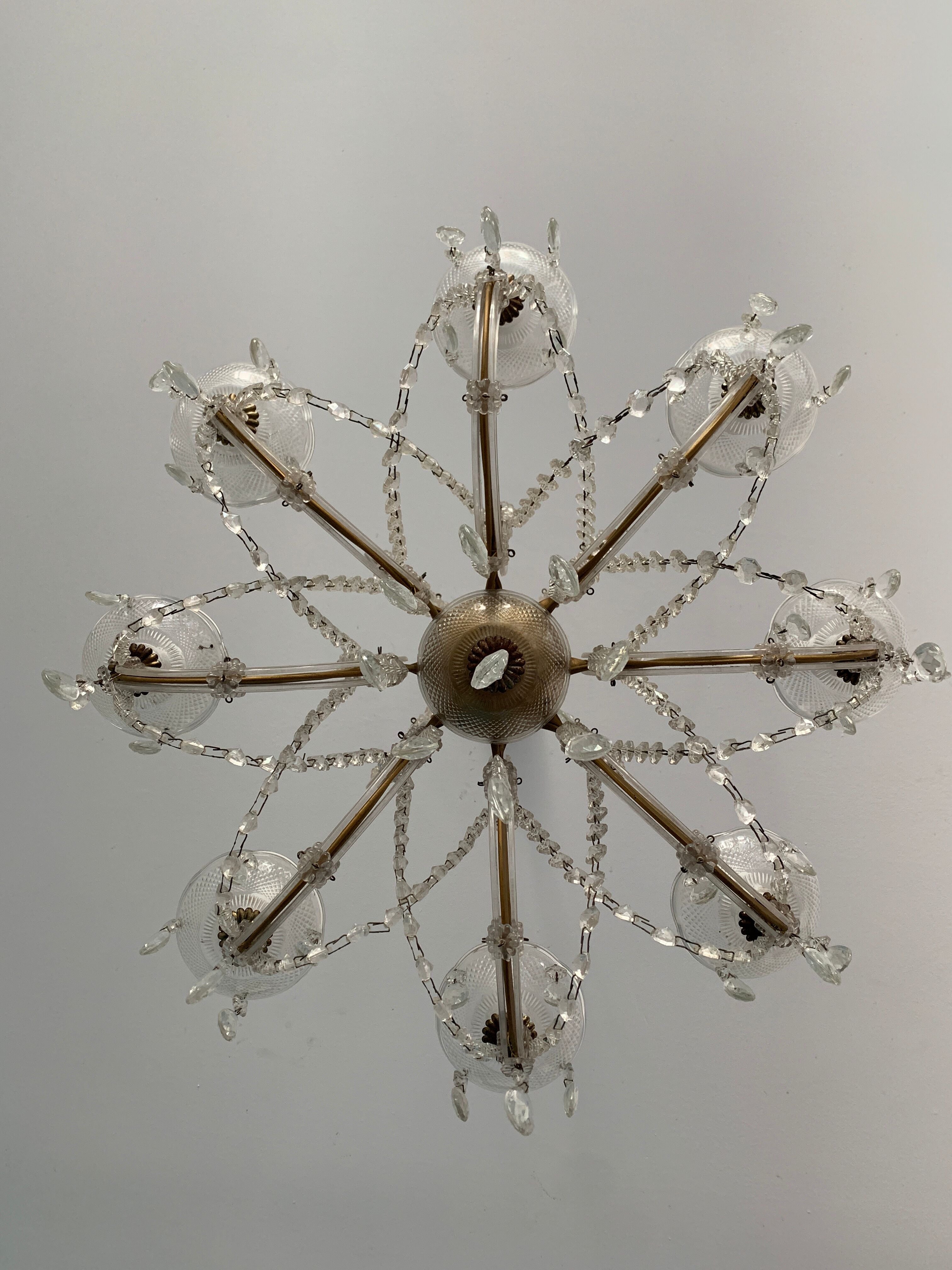Lustre Marie Thérèse, 8 pampille fires, 1970