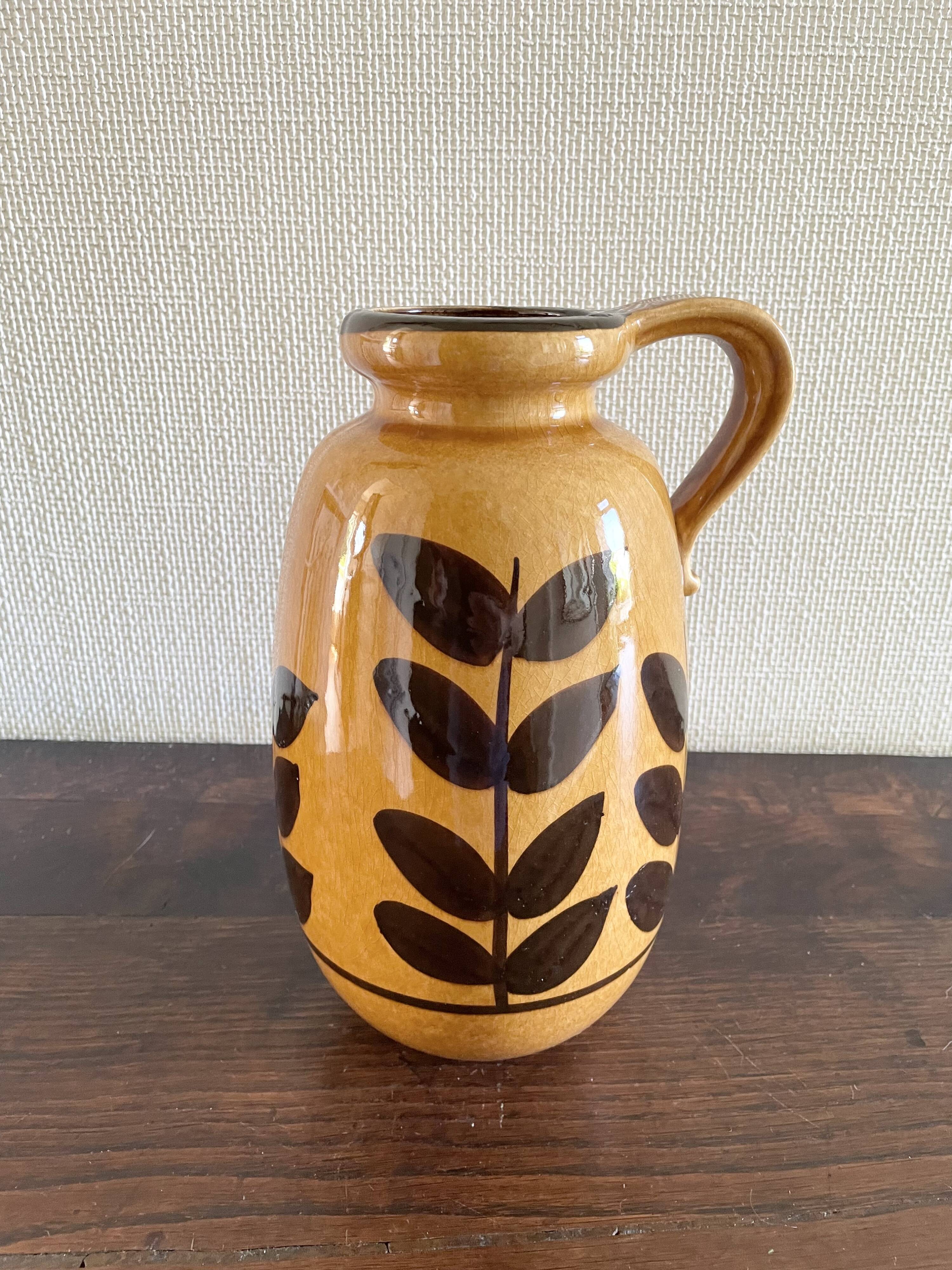 West Germany glazed ceramic vase