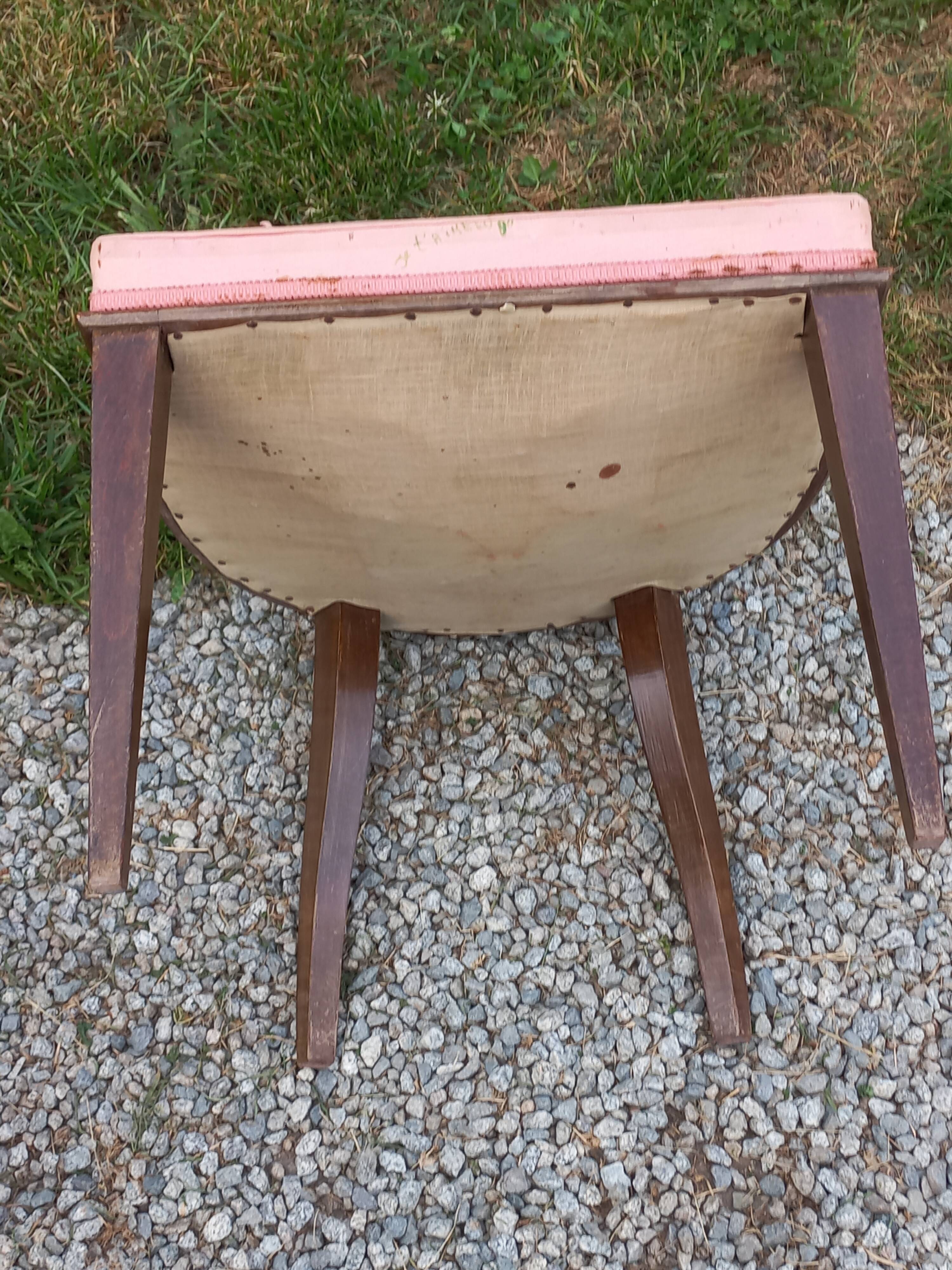 Pair of vintage low-backed bedroom chairs from the 1930s/1950s