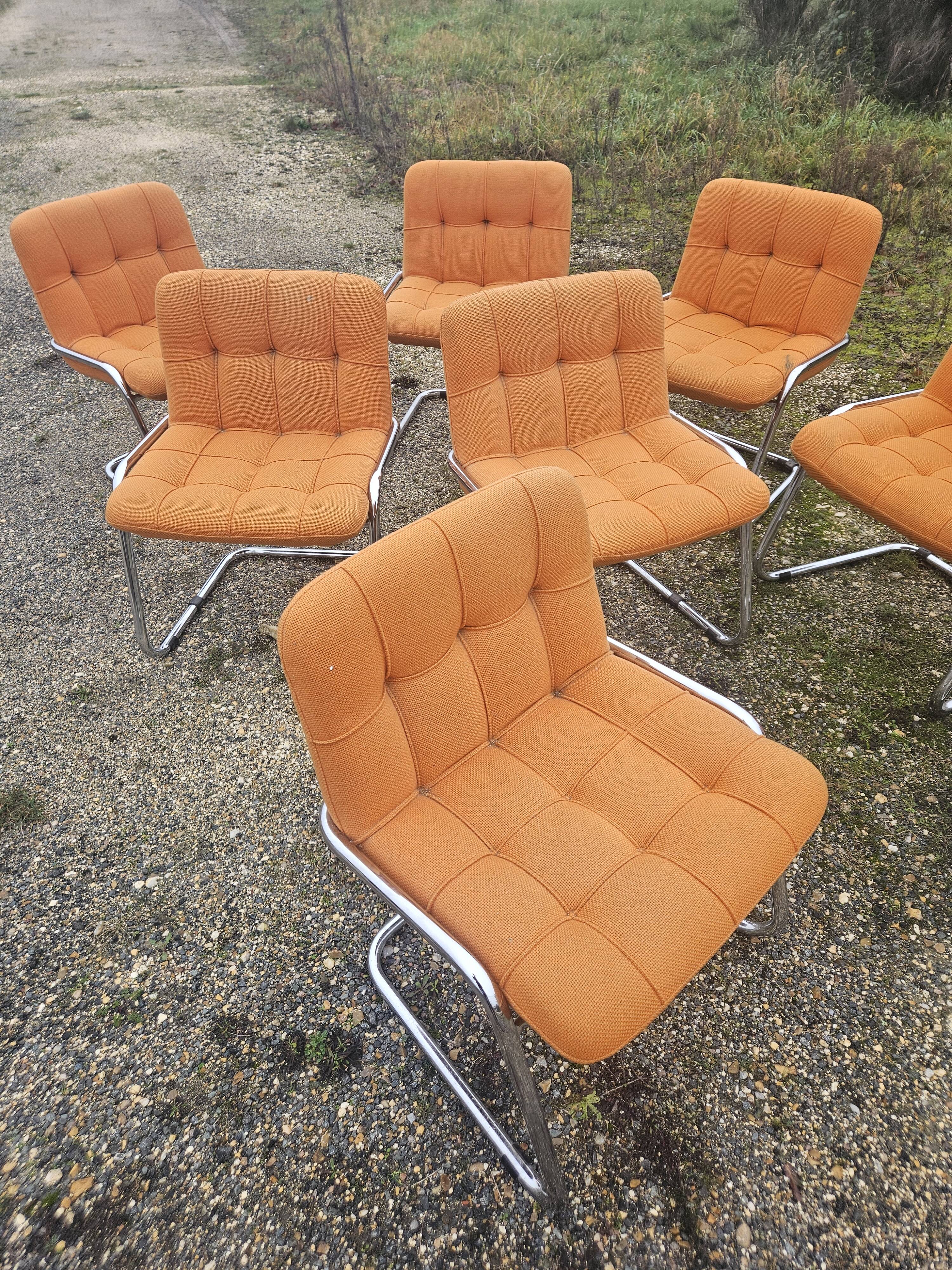 Yves Christin - Set of 8 chairs model STORM