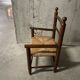 Fauteuil en bois et paille pour enfant