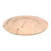 Pink marble centerpiece / tray, up&up italy, 1970s