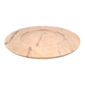 Pink marble centerpiece / tray, up&up italy, 1970s