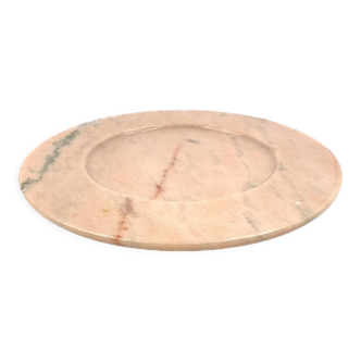 Pink marble centerpiece / tray, up&up italy, 1970s