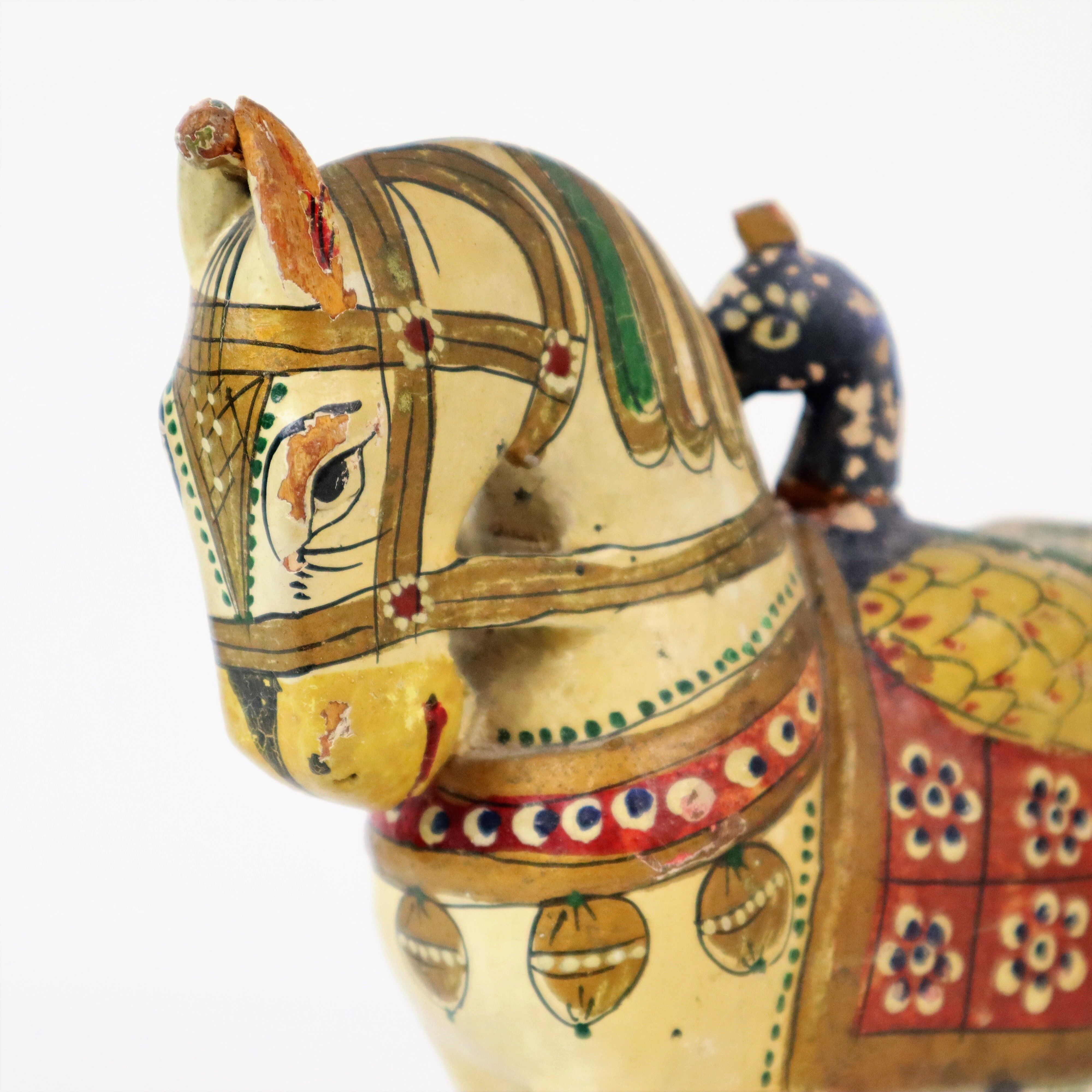 Horse sculpture wedding horse india hand painted 21cm