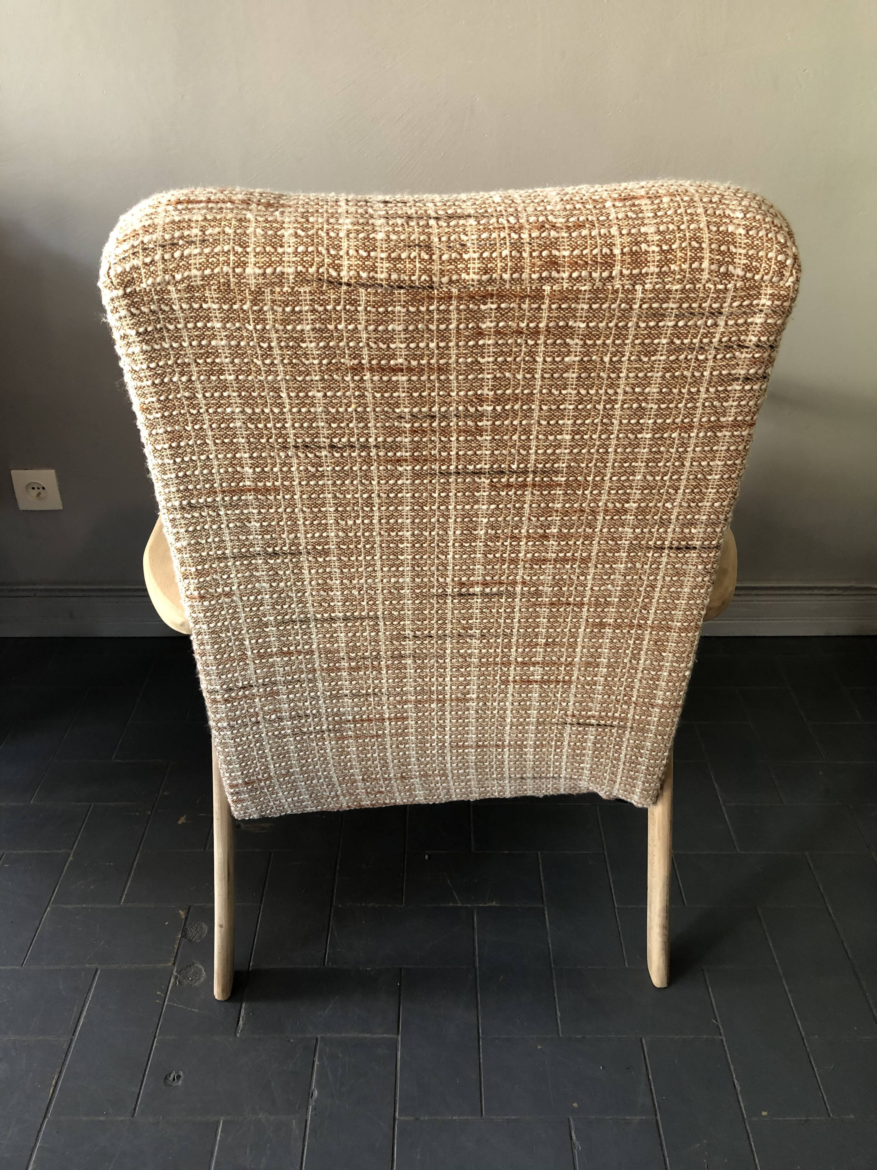 Vintage armchair feet raw compass