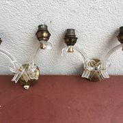 Pair of wall lights, 1950s