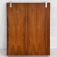 Scandinavian wooden mirror with integrated shelves