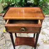 Board-style wooden bedside