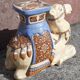 Camel side table in ceramic