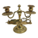 Antique 2-light candelabrum with scissors in bronze or brass.