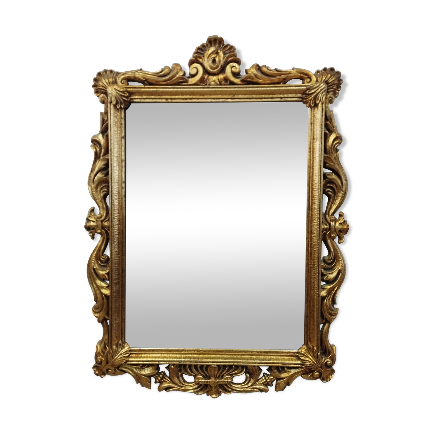 Old gilded wooden mirror 40x56cm