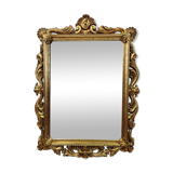 Old gilded wooden mirror 40x56cm