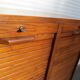 Double curtain binder, 1950-1960 in oak