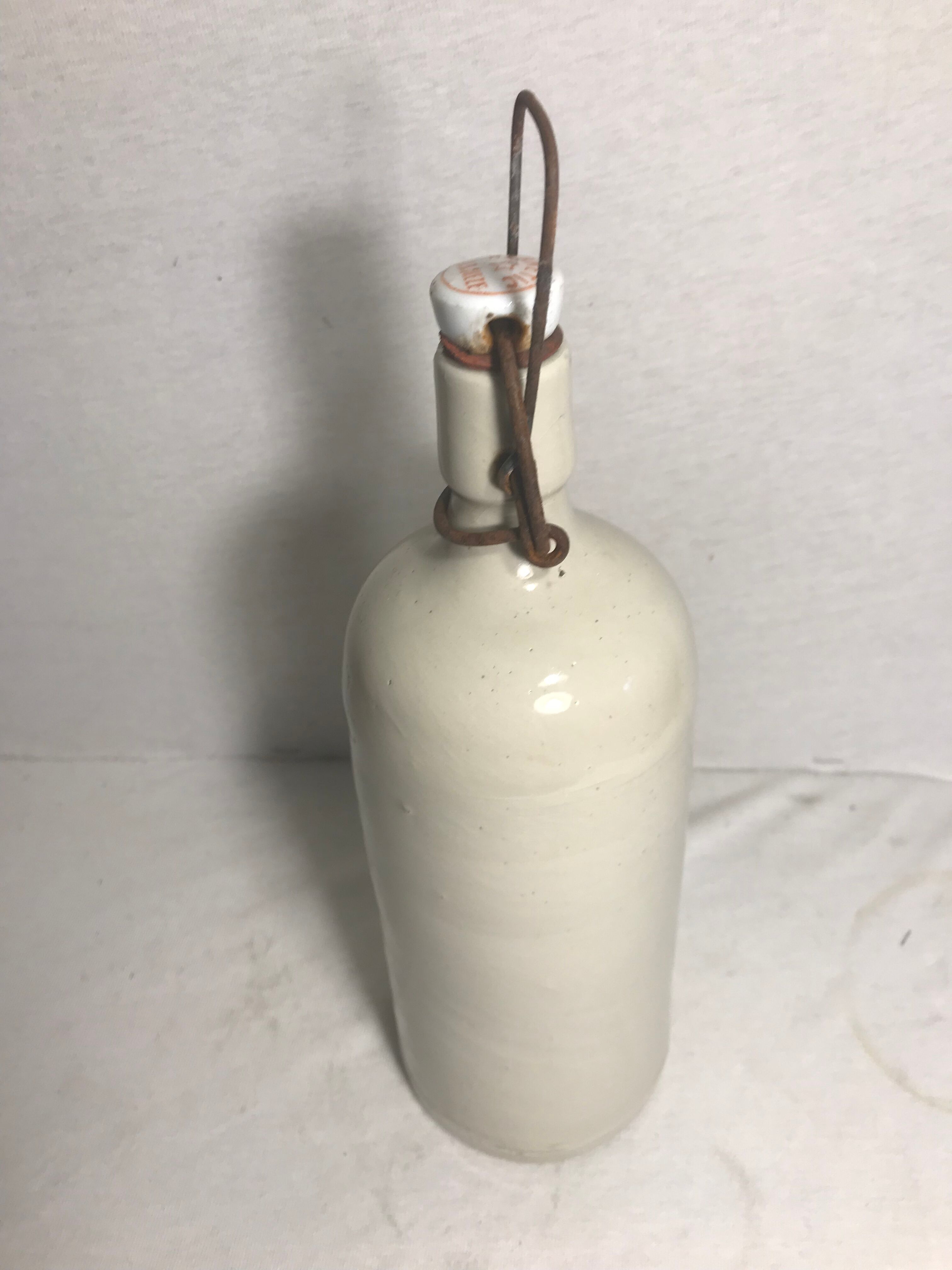Old bottle enamelled sandstone
