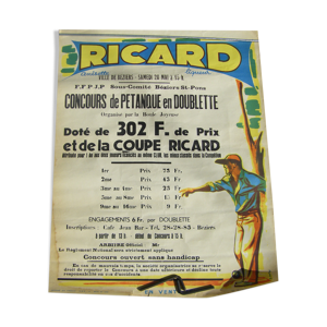 Affiche publicitaire Ricard