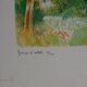 Paul Collomb: Path in Summer, original signed lithograph.