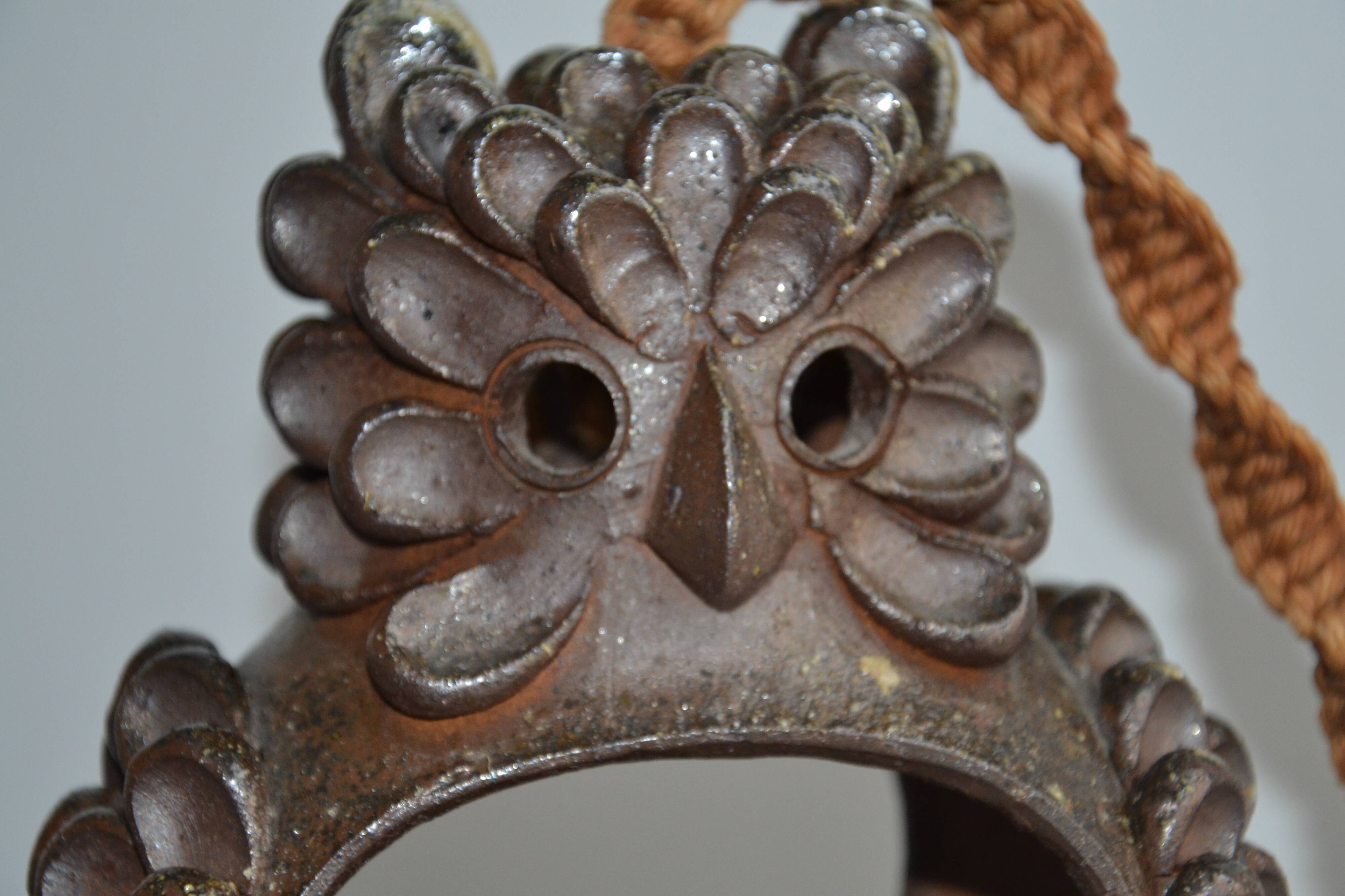 Sculpture/Owl Lantern ceramic 1950s