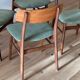 Set of 4 Scandinavian teak chairs – Model "Kristin" – 1960s