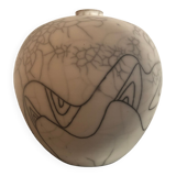 Raku Vase