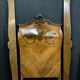 Pair of Louis XV curved beds all faces in walnut bramble and precious wood