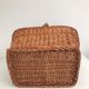 Vintage rattan wicker market basket