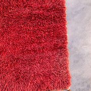 Tapis Marocain Beni M'Guild rouge - 213 x 103 cm