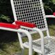 Vintage chair in steel wire on sled base, 1970s