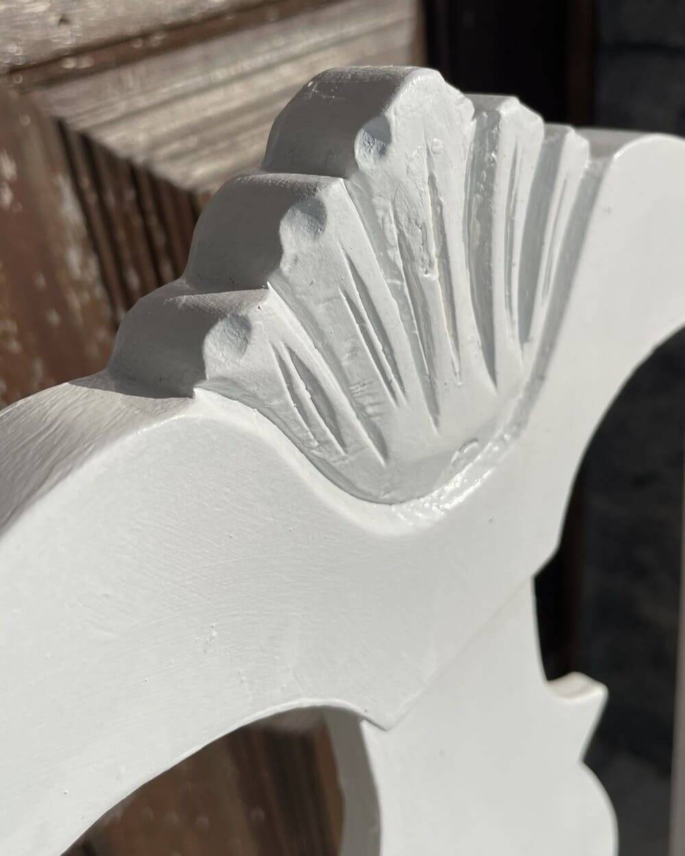 Antique Baroque chair redesigned in Zebra fabric