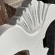 Antique Baroque chair redesigned in Zebra fabric