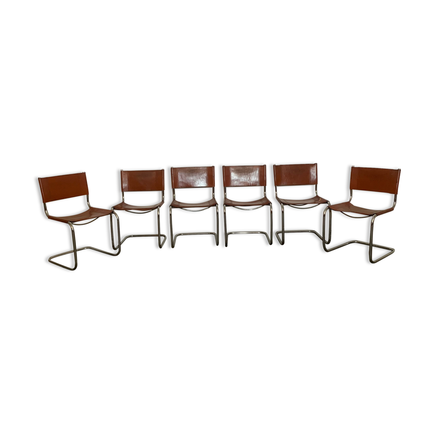 Suite of 6 designer chairs Fasem design
