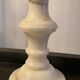 Pair of vintage lamps in marble and glass 70s