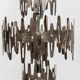 Brutalist stainless steel candlestick, France 1970
