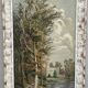 Huile sur panneau, paysage animé d'un promeneur, Signé Ramos, début XXème