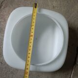 Vintage wall lamp, ceiling light in opaline glass