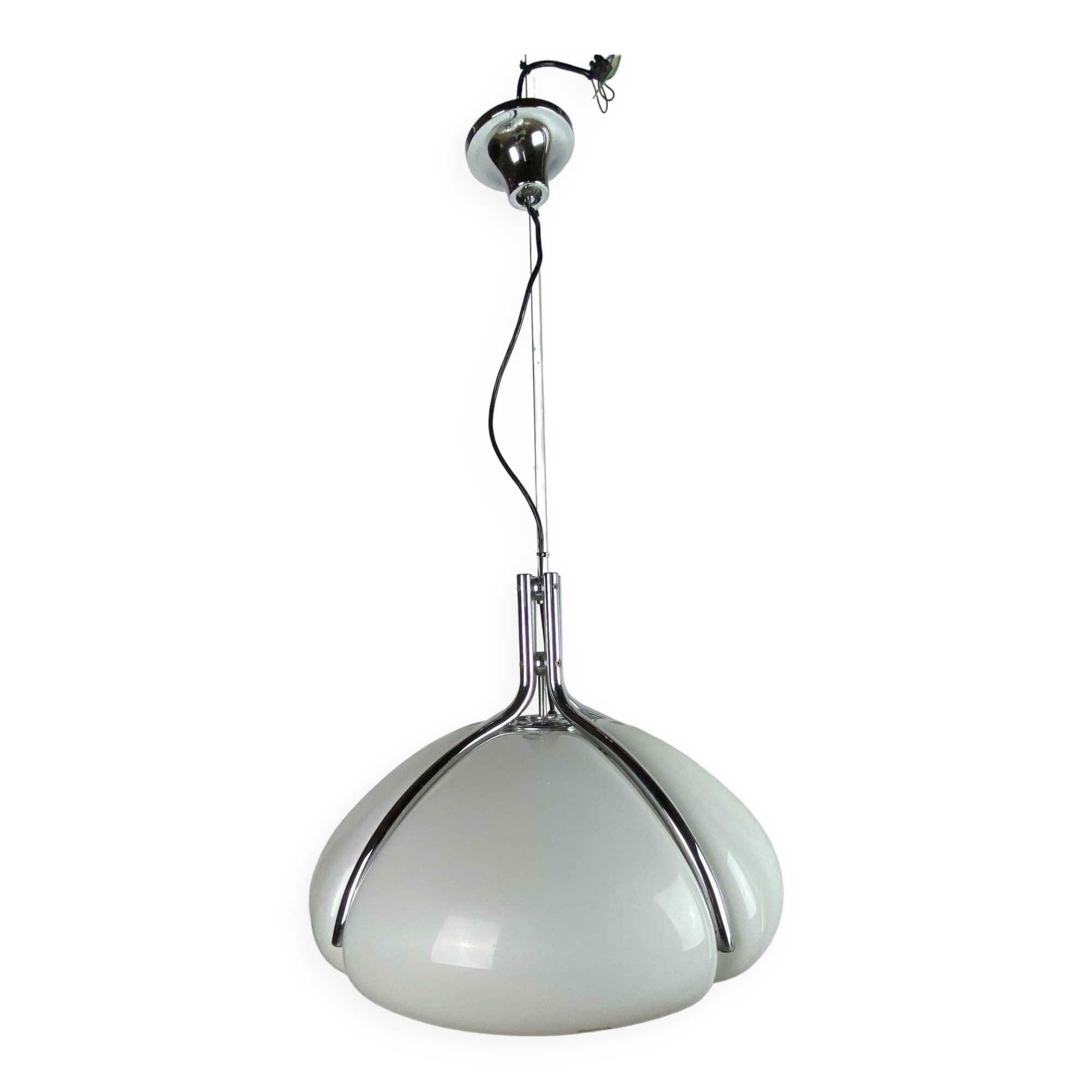 Quadrifoglio Harvey Guzzini pendant light by Gae Aulenti vintage 1970