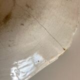 Flat centerpiece with godrons in glazed earth Moustiers 18th