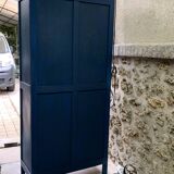 1940s Parisian blue paneled wardrobe