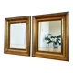 Paire de miroirs muraux en bois doré danois antiques, fin du 19e siècle