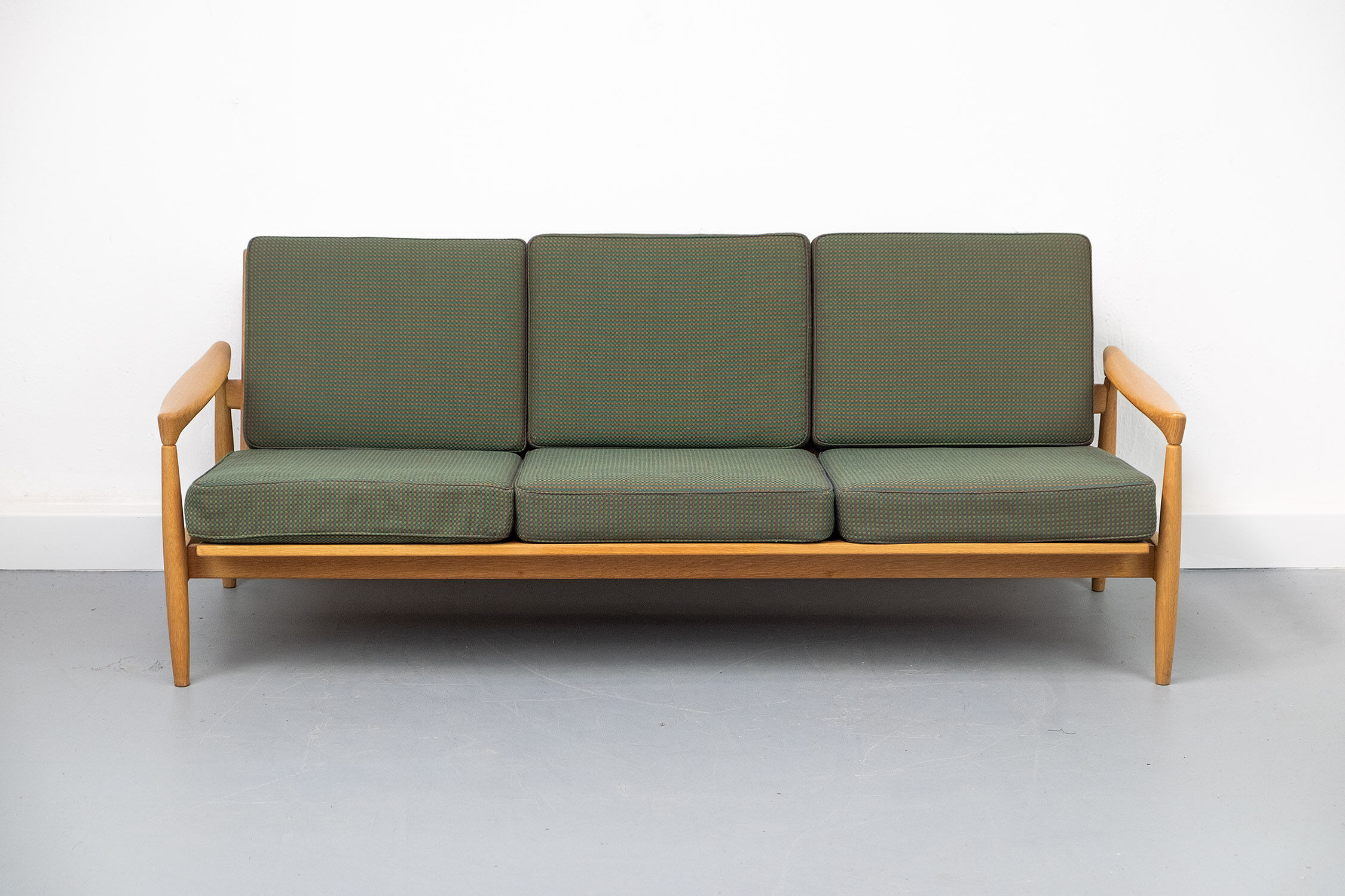 Vintage "Kolding" Sofa in Oak by Erik Wørtz for Ikea, 1960s