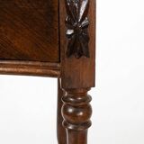 Crossbow Side Table in Louis-Philippe Style – Blonde Walnut, 19th Century