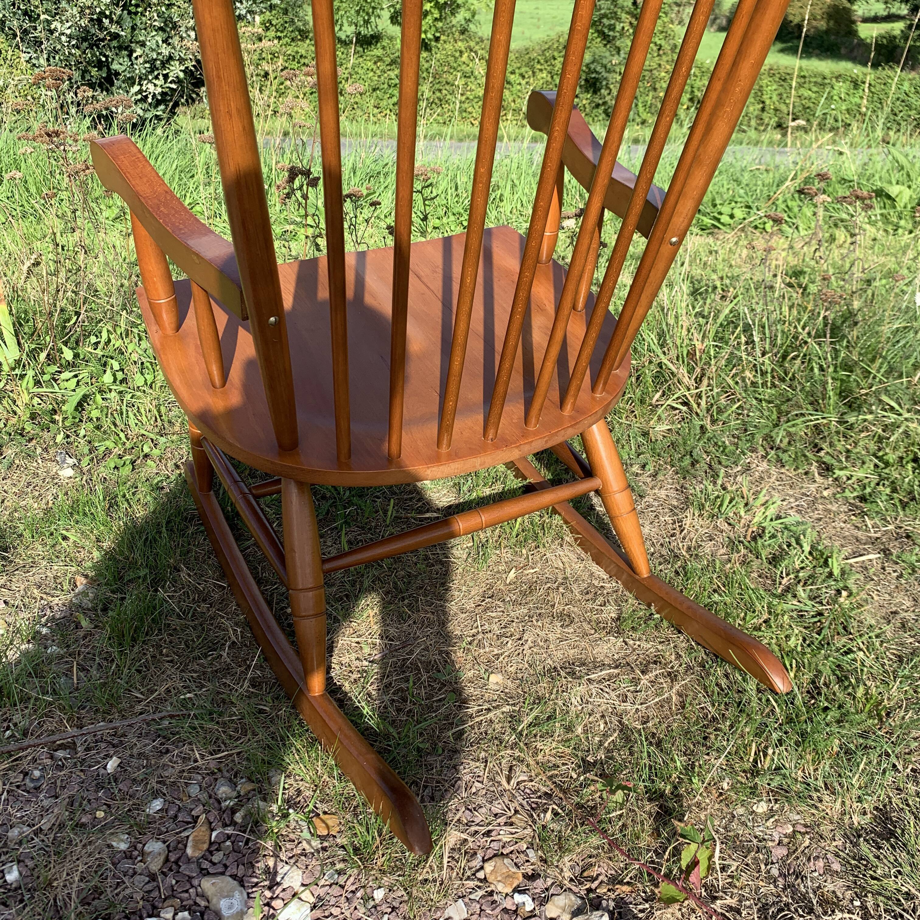 Wooden rocking-chair